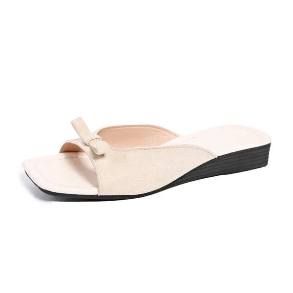 Square Toe Bow Flats