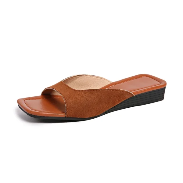 Wedge Square Toe Sandals