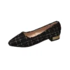 Woven Pointed Flat Shoes