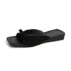 Square Toe Bow Flats