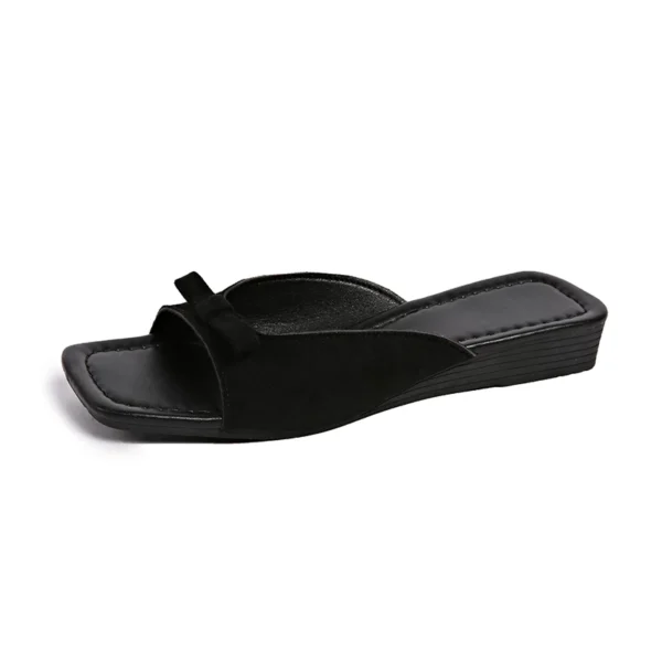 Square Toe Bow Flats
