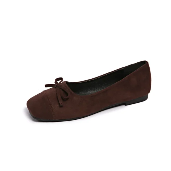 Square Toe Butterfly Lace Flats