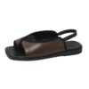 Leather Flat Sandals