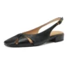 Woven Slingback Block Heel Sandals