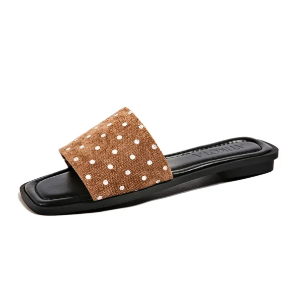 Polka Dot Slide Sandals