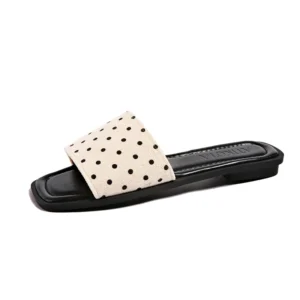 Polka Dot Slide Sandals