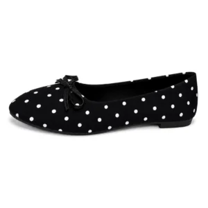 Retro Dot Pattern Flats