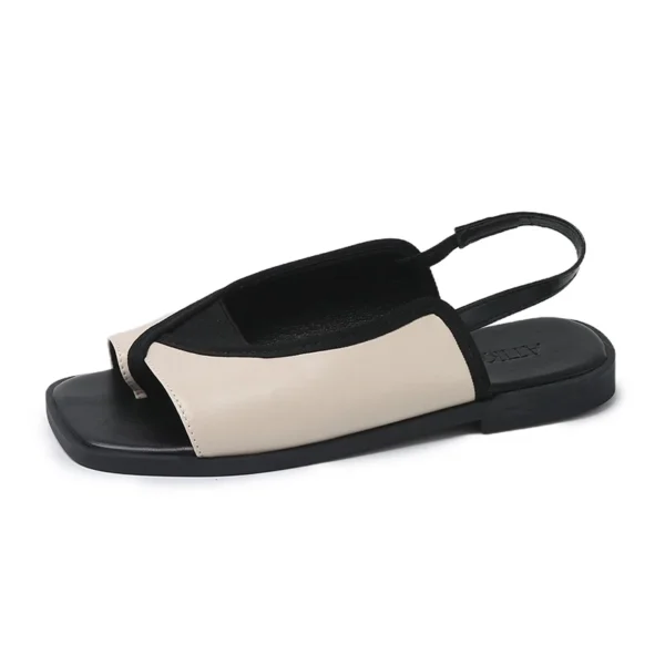 Leather Flat Sandals