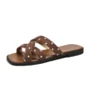 Polka Dot Cross Band Sandals