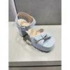 Square Toe Bow High Heel Sandals