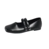 Retro Square Toe Flats