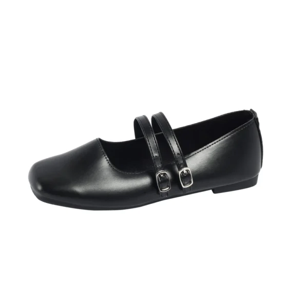 Retro Square Toe Flats