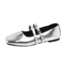 Retro Square Toe Flats