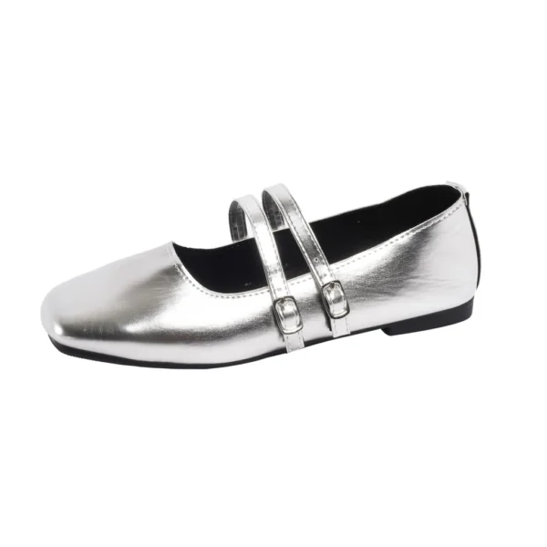 Retro Square Toe Flats