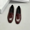 Women Retro Sheepskin Loafers